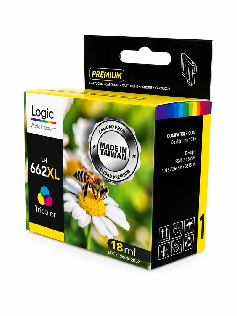 TINTA COMPATIBLE PARA 662XL TRICOLOR 1015/1515 - 2