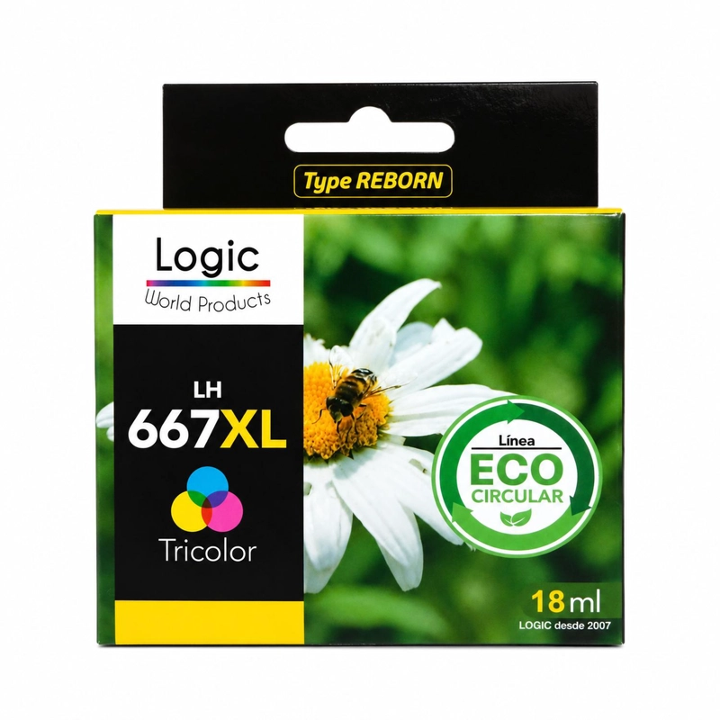 TINTA COMPATIBLE PARA 667XL TRICOLOR 2374/2375/2376/2775 - 1