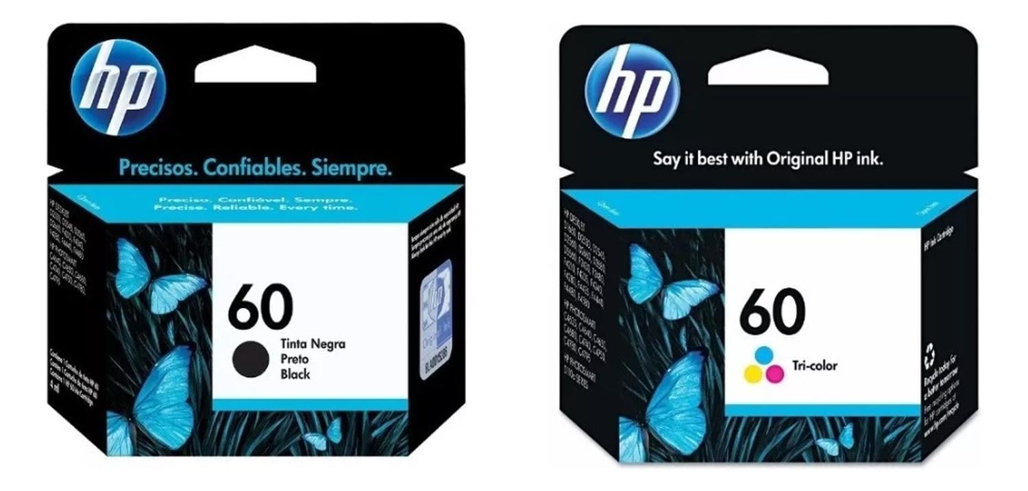 PACK HP NEGRO CARTUCHOS 60 ORIGINAL / TRICOLOR - 1