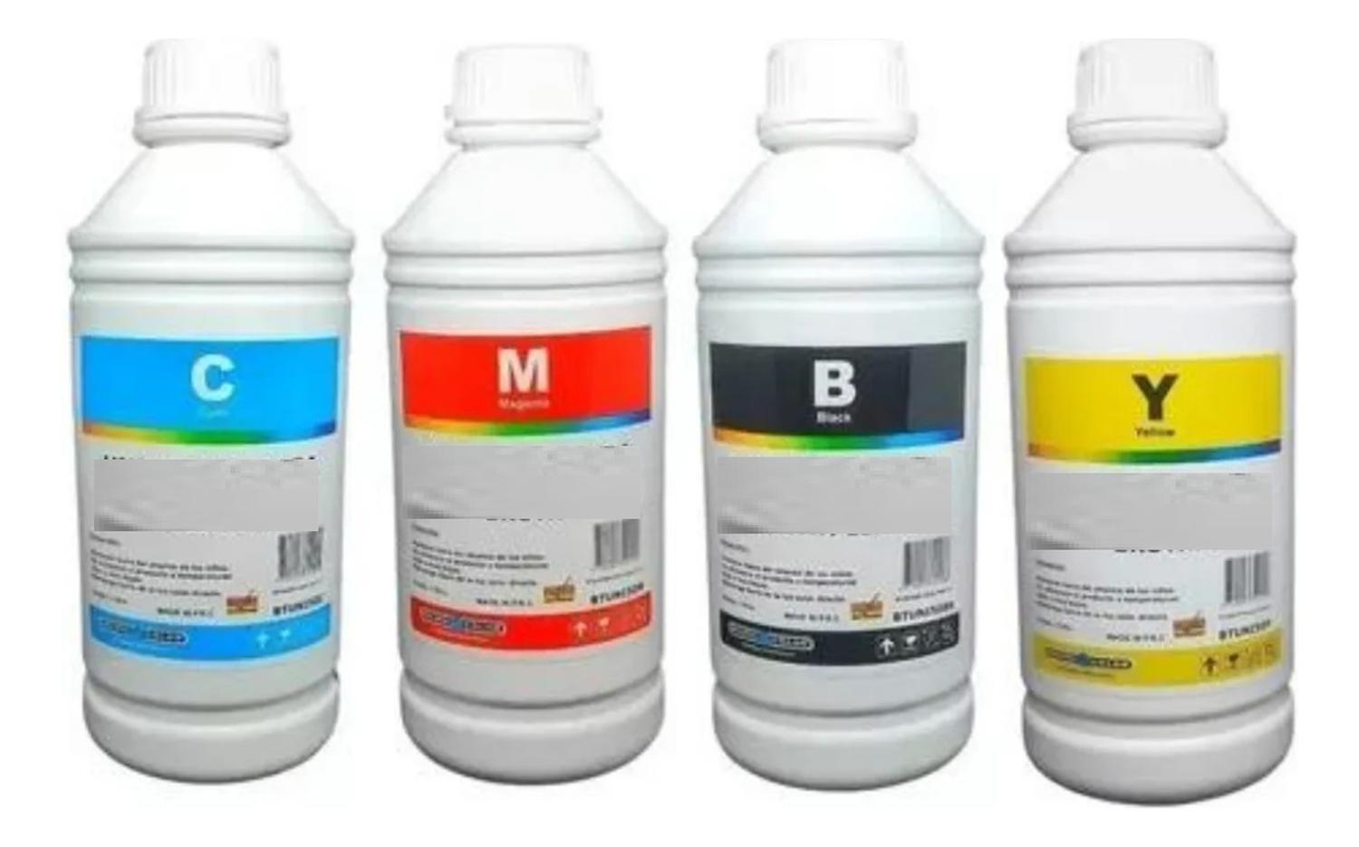 TINTAS UNIVERSALES GENE RICAS DE 1L - PACK COMPLETO N/M/C/Y - 2