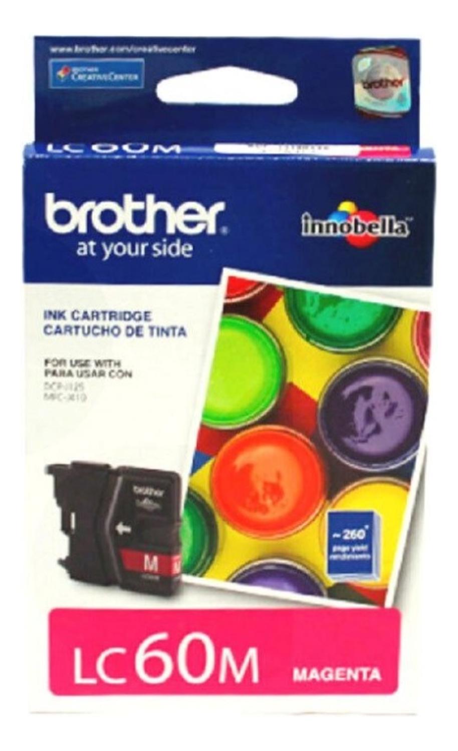 CARTUCHO DE TINTA BROTHER LC60 MAGENTA ORIGINAL - 2