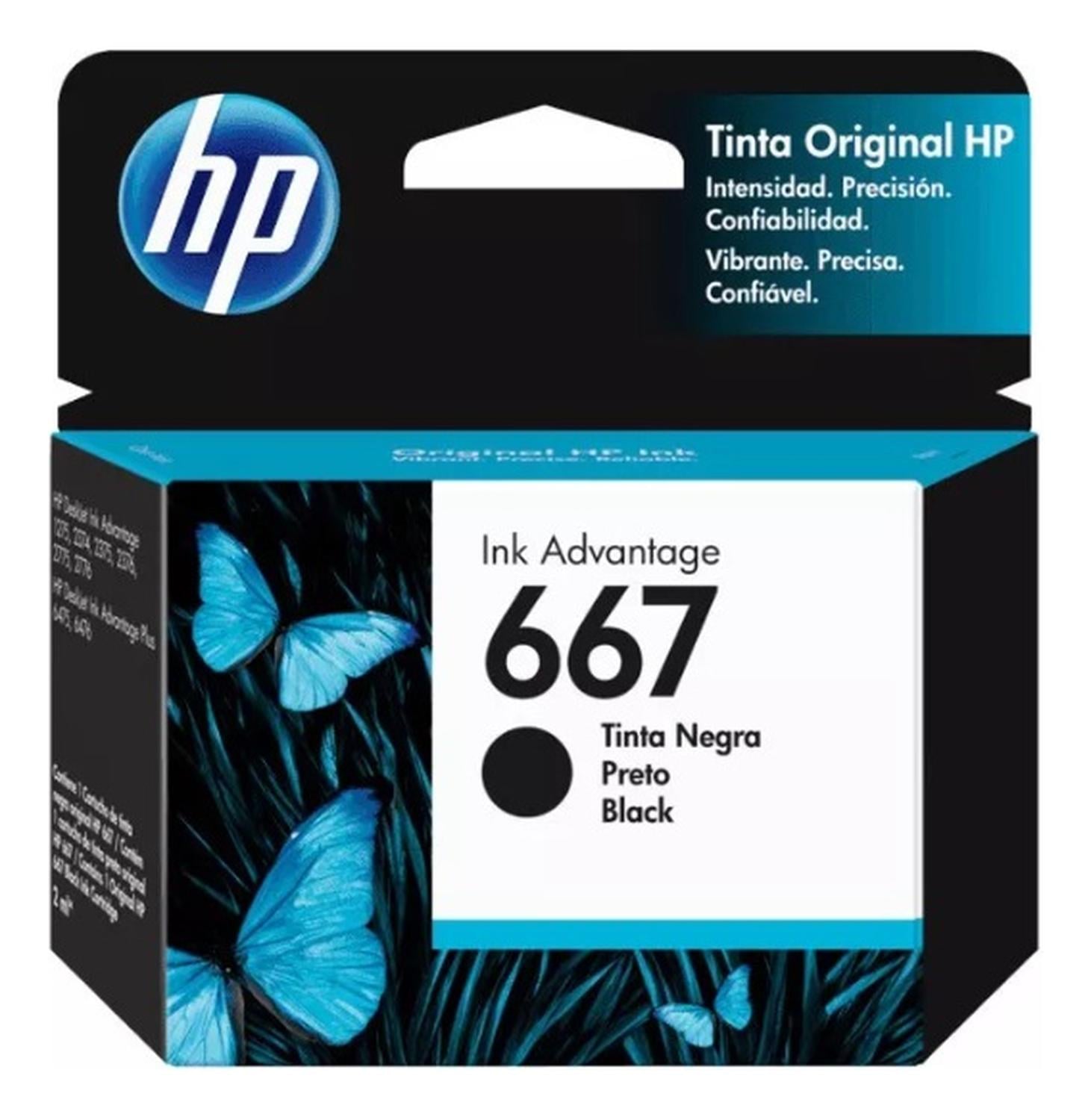CARTUCHO HP NEGRO 667 ORIGINAL - 1