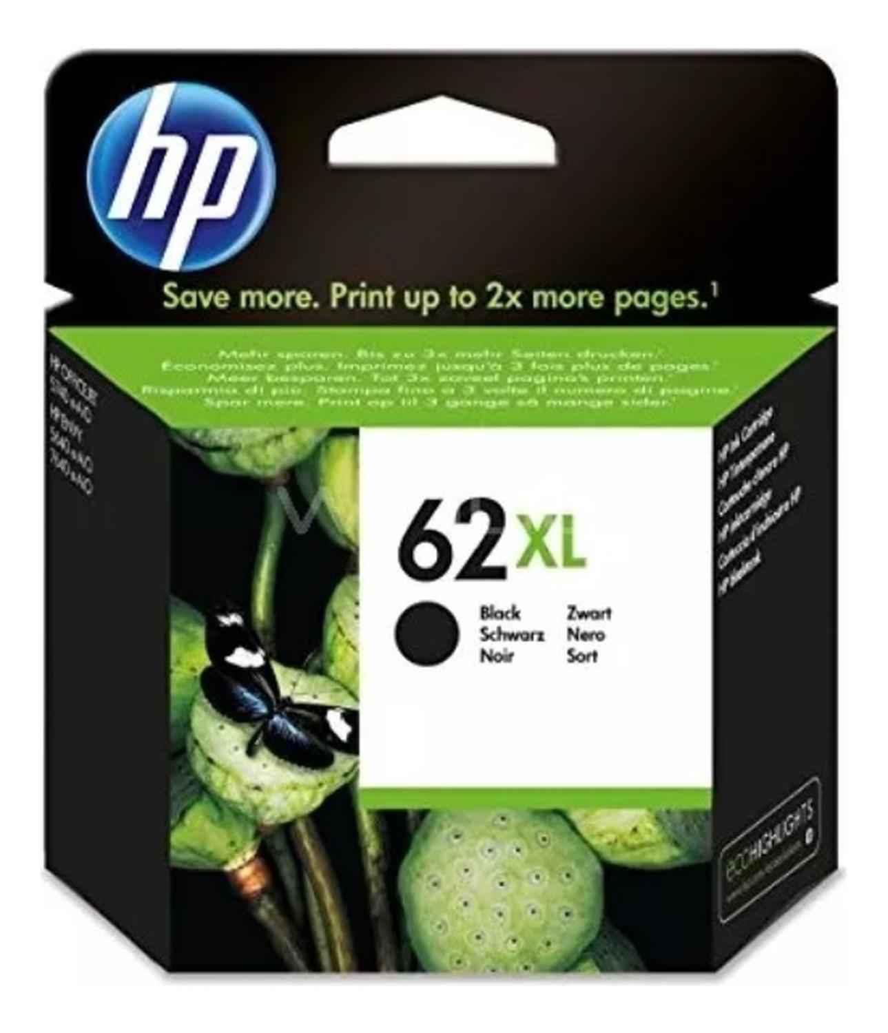 CARTUCHO HP NEGRO 62XL ORIGINAL