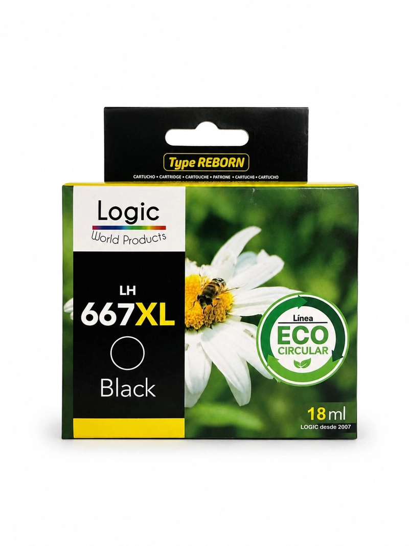 TINTA NEGRO COMPATIBLE PARA 667XL 1275/2374/2375/2376/2775 - 1