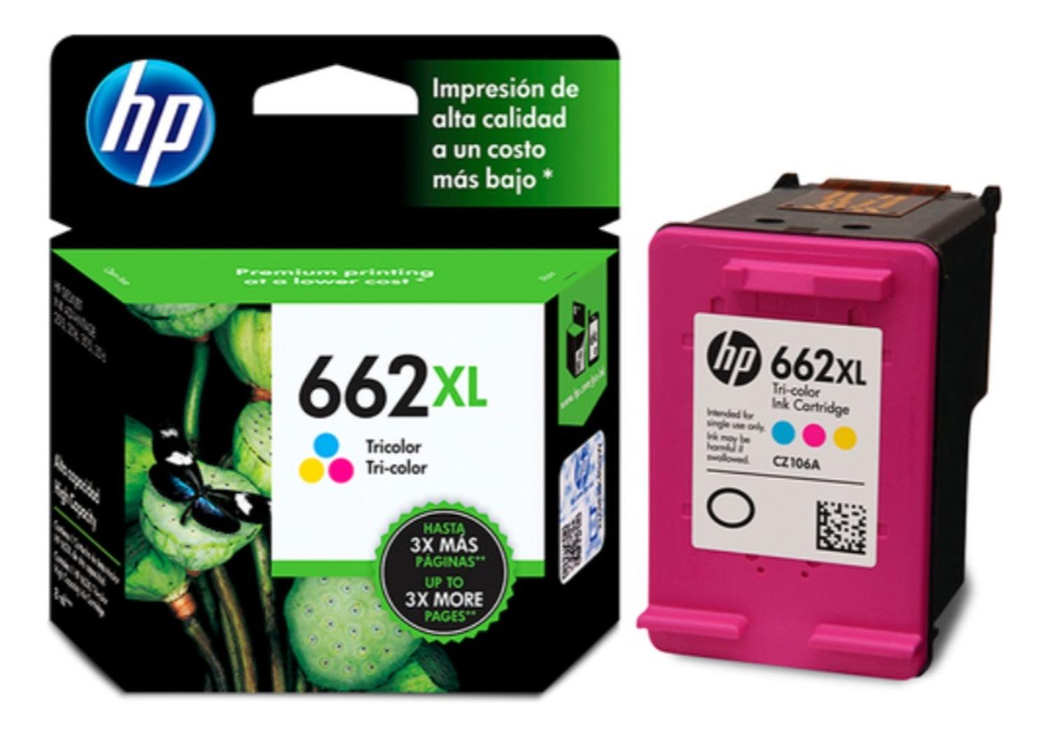CARTUCHO HP 662XL TRICOLOR ORIGINAL - 2