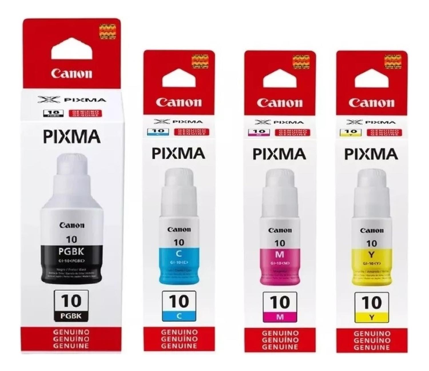 PACK CANON TINTAS GI-10 ORIGINALES N/M/C/Y - 1