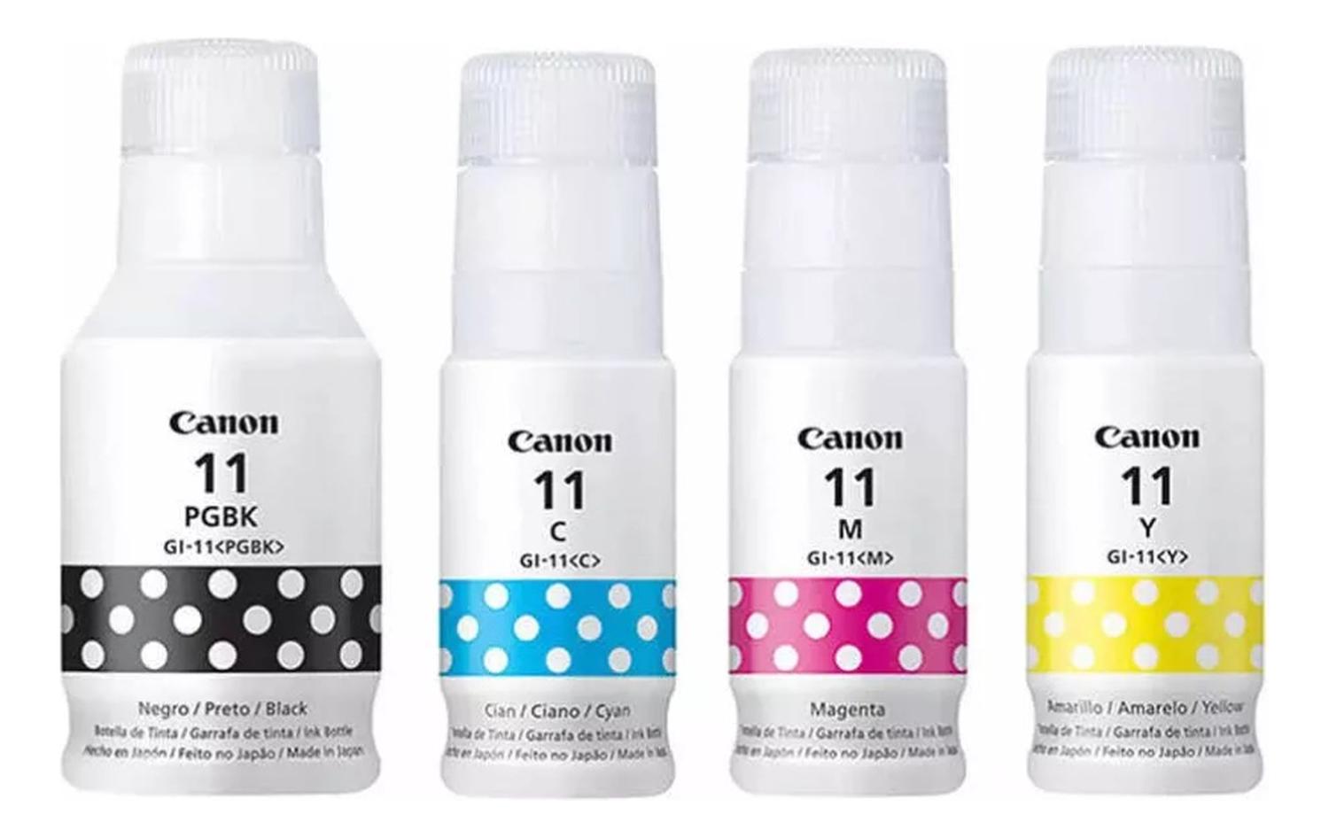 PACK CANON TINTAS GI-11 ORIGINALES N/M/C/Y - 1