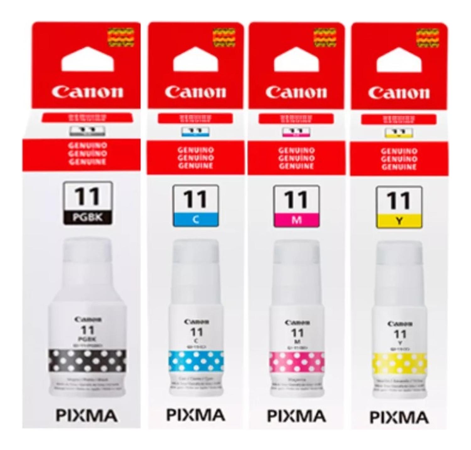 PACK CANON TINTAS GI-11 ORIGINALES N/M/C/Y - 2