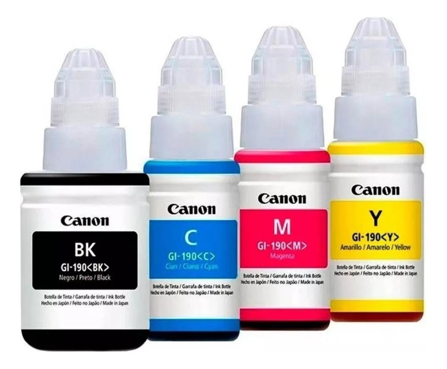PACK CANON TINTAS 190 ORIGINALES N/M/C/Y - 1
