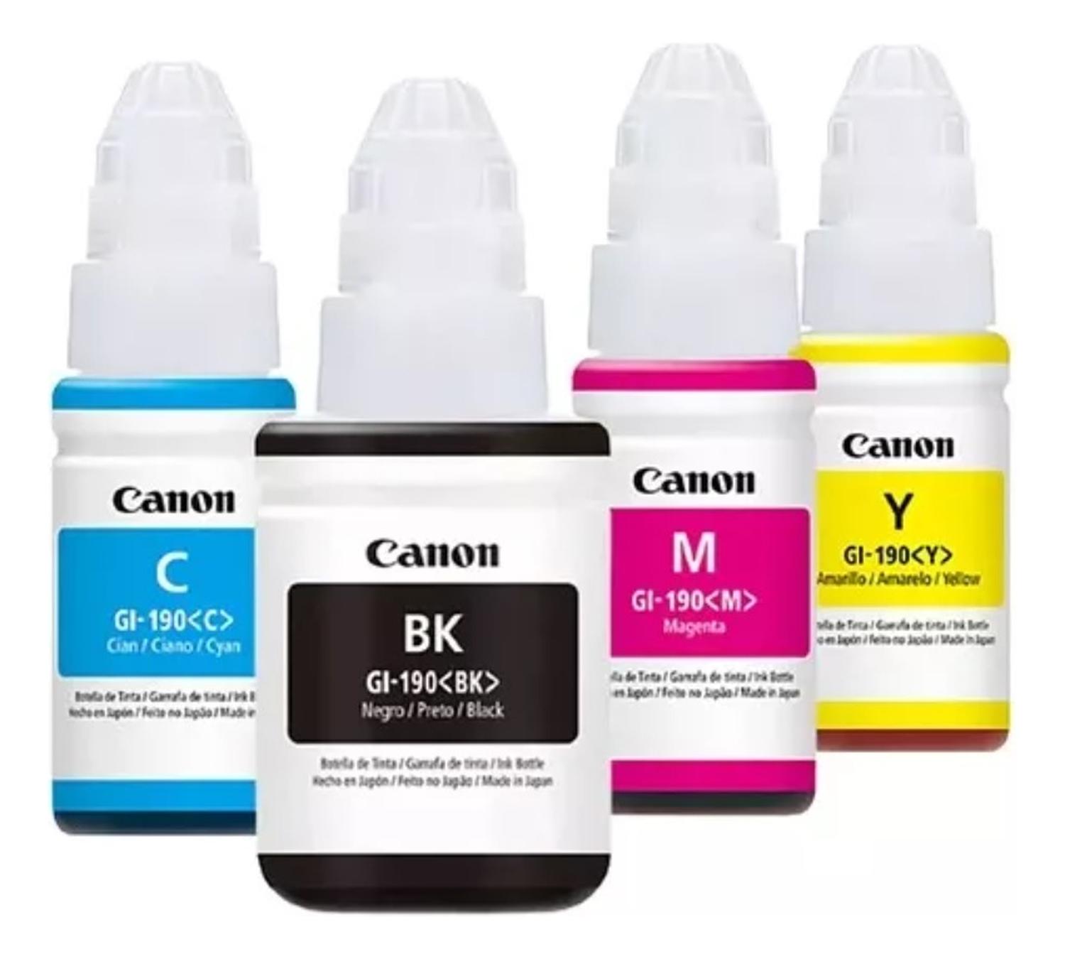PACK CANON TINTAS 190 ORIGINALES N/M/C/Y - 2