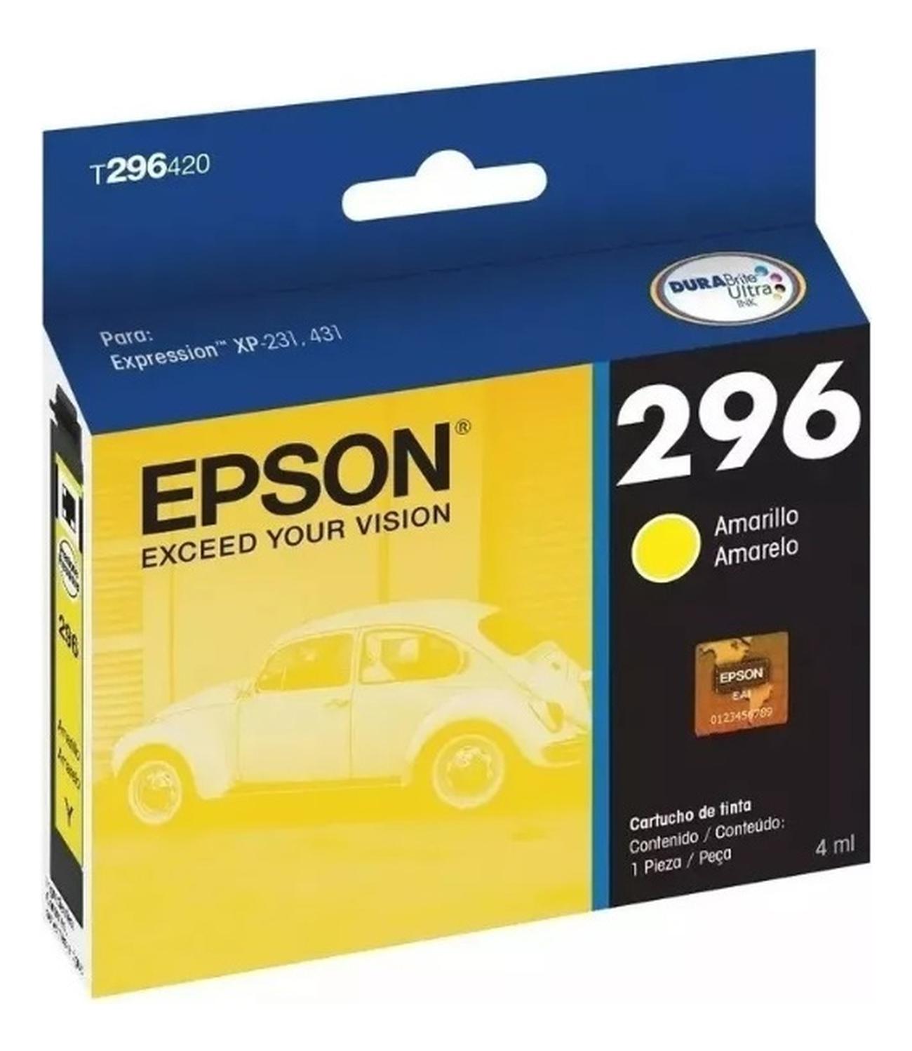 CARTUCHO EPSON YELLOW 296