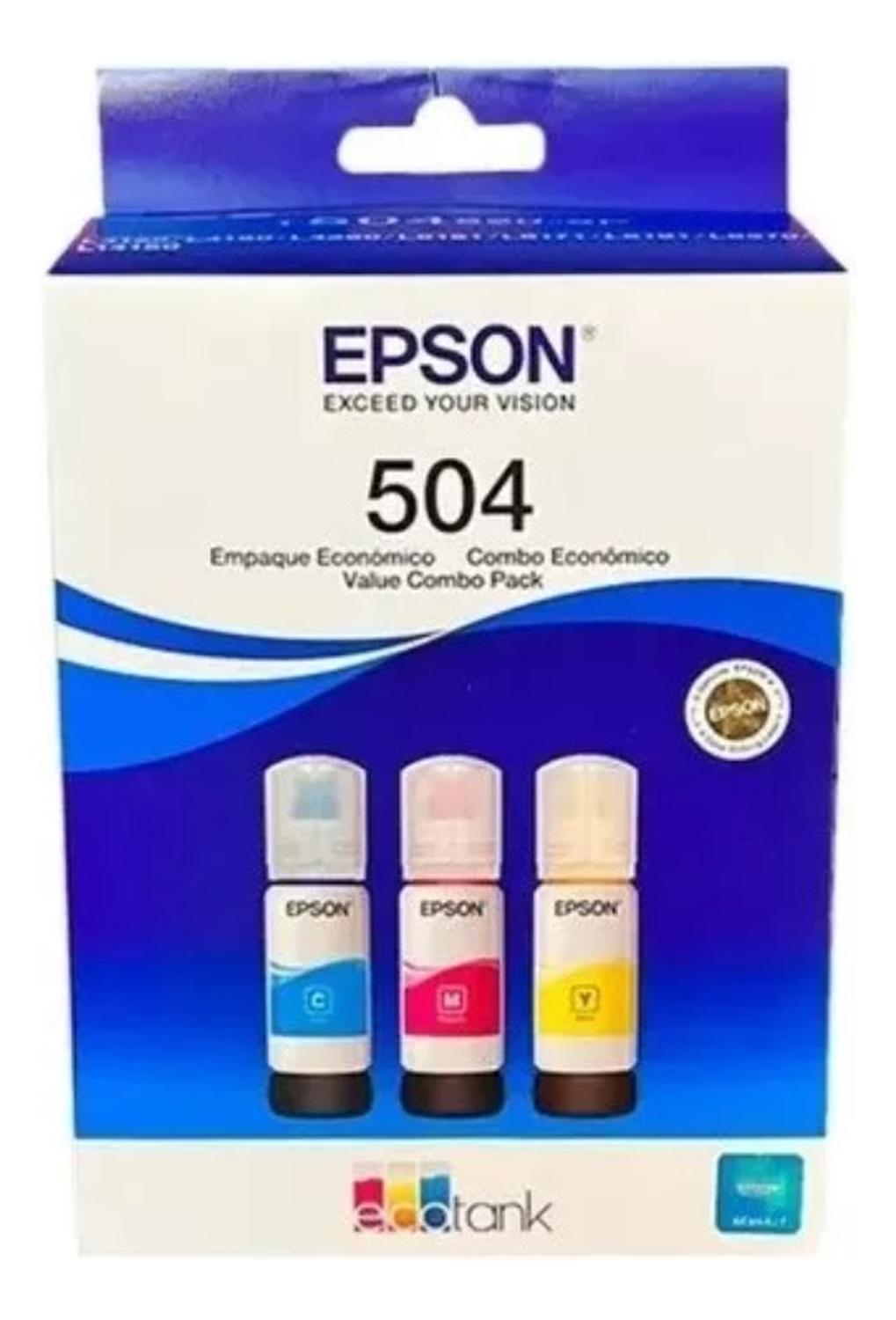 PACK 3 TINTAS EPSON 504 M/C/Y ORIGINAL - 2