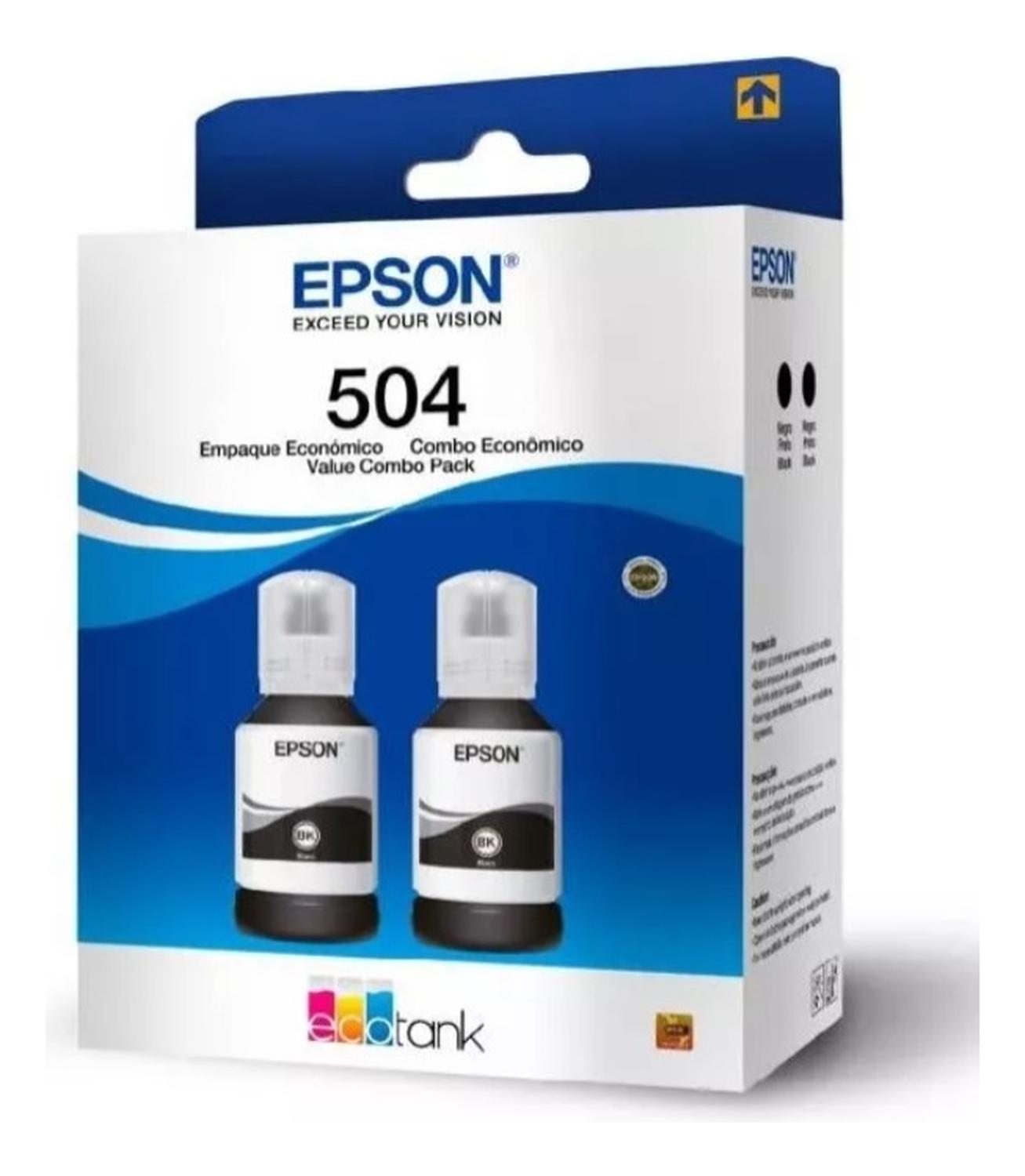 PACK 2 TINTAS EPSON NEGRO 504 ORIGINAL - 2