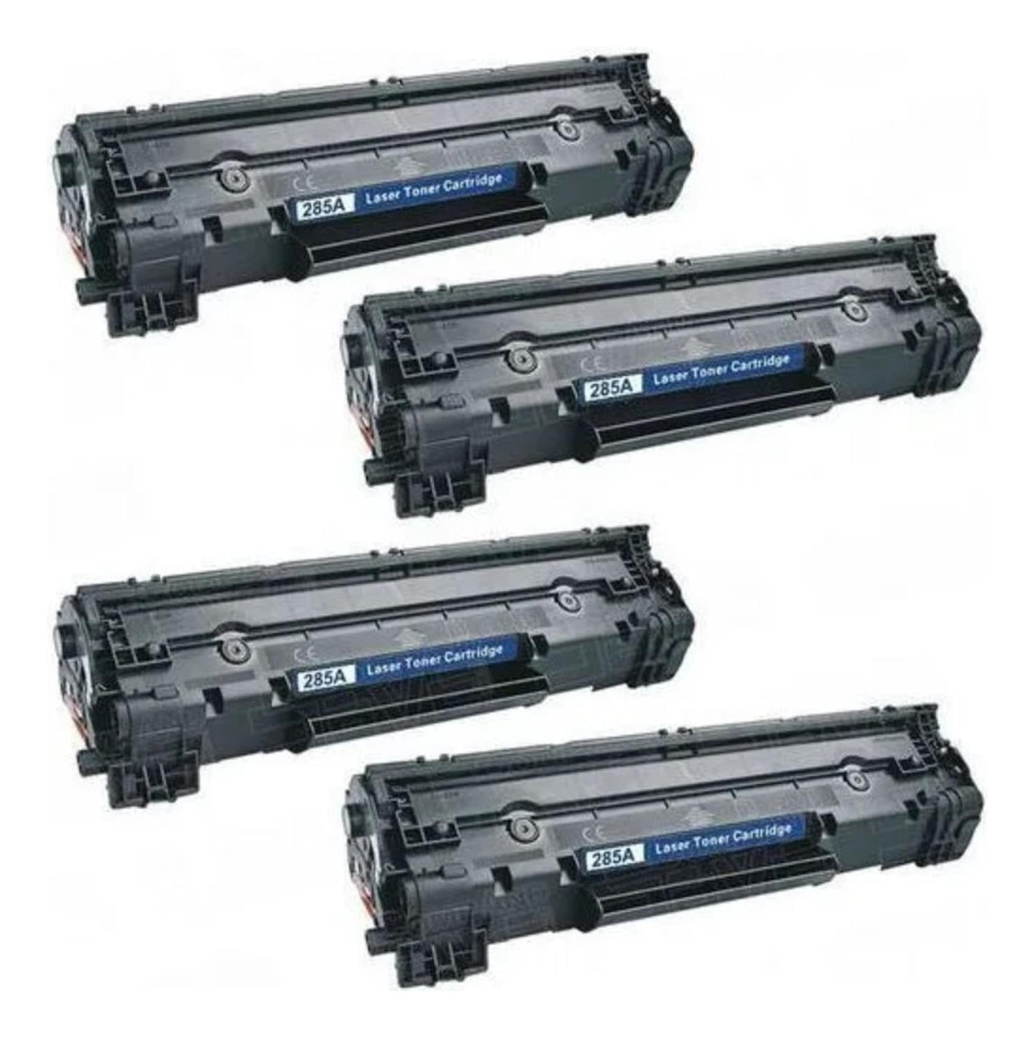 PACK 4 TONER COMPATIBLES 285A 85A CE285A P1102 1102W NEGRO - 1