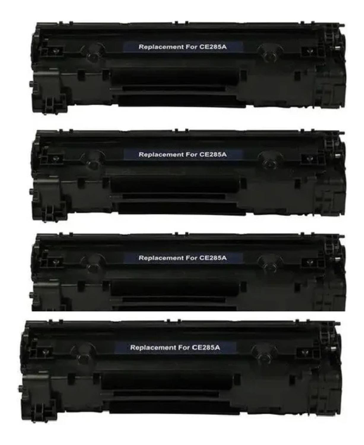 PACK 4 TONER COMPATIBLES 285A 85A CE285A P1102 1102W NEGRO - 2