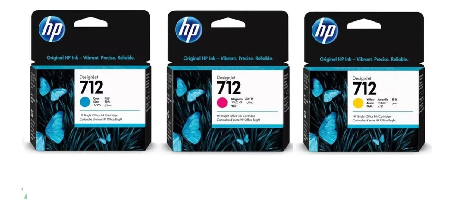 CARTUCHOS DE TINTA HP 712 M/C/Y ORIGINAL PACK - 1