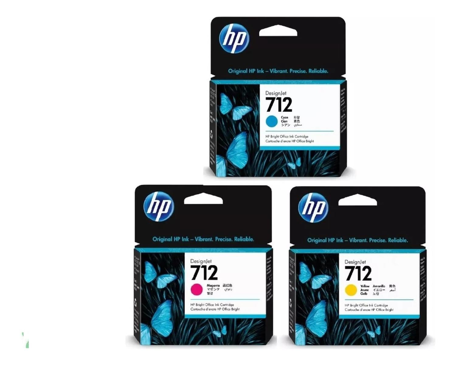 CARTUCHOS DE TINTA HP 712 M/C/Y ORIGINAL PACK - 2