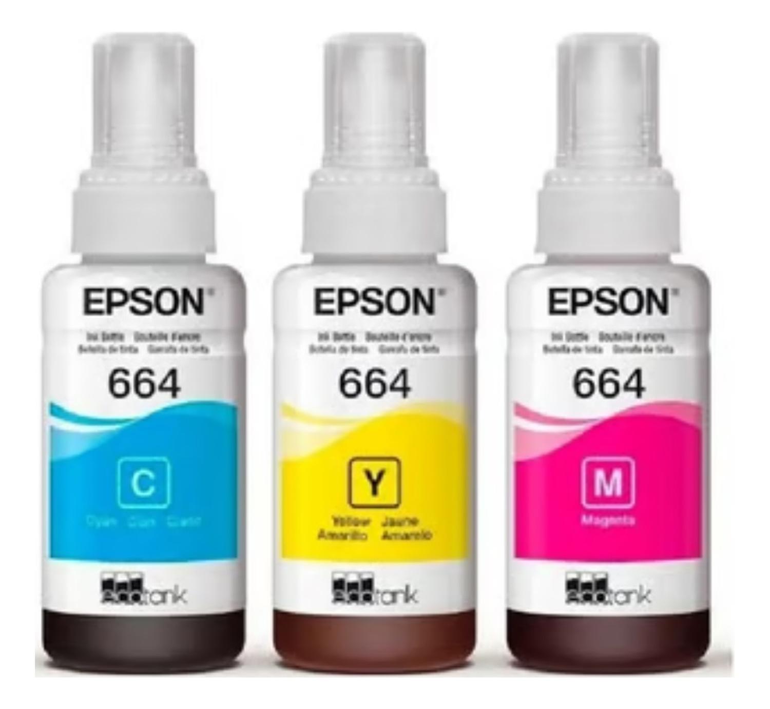 PACK 3 TINTAS EPSON 664 M/C/Y ORIGINAL - 1