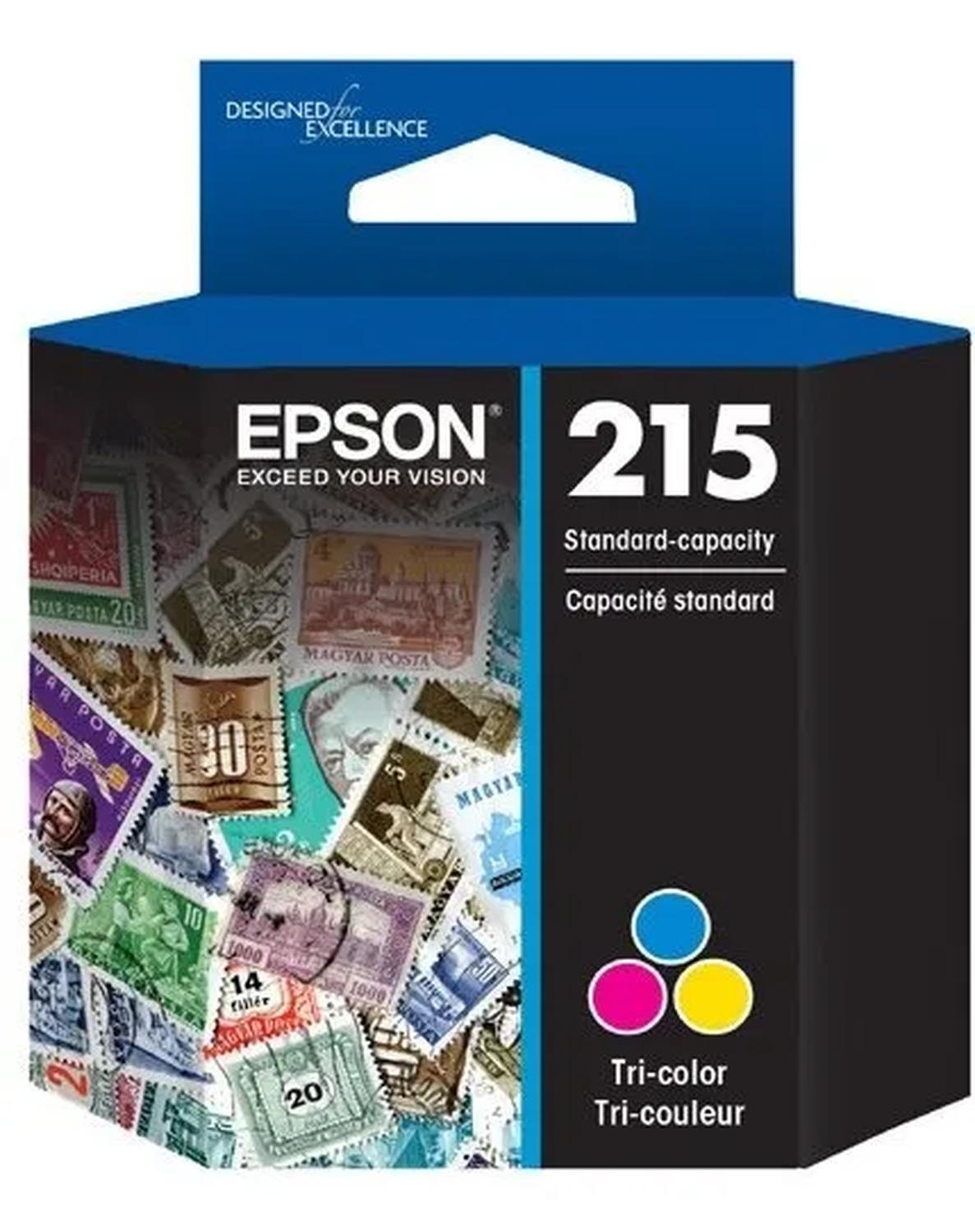 CARTUCHOS DE TINTA EPSON 215 NEGRO/TRICOLOR ORIGINAL - 3