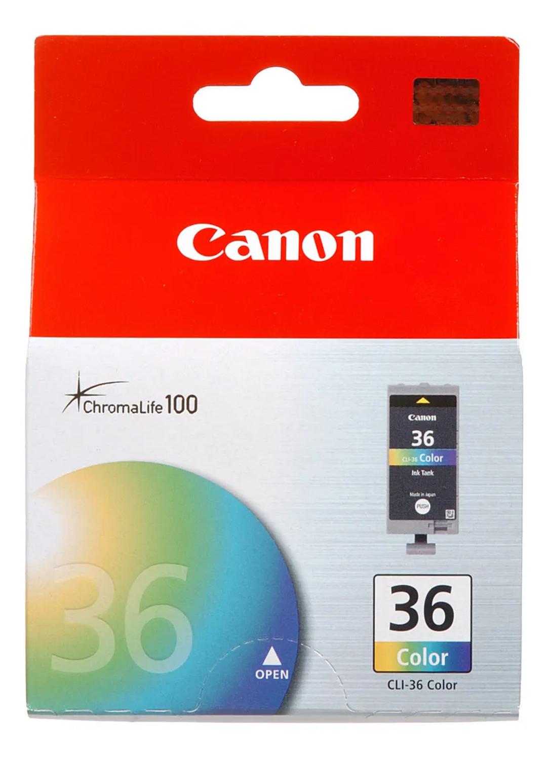 CARTUCHO DE TINTA CANON CL-36 TRICOLOR ORIGINAL - 1