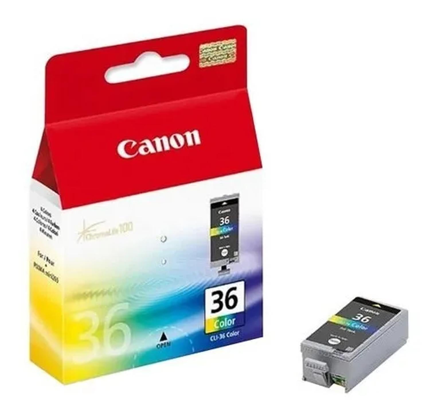 CARTUCHO DE TINTA CANON CL-36 TRICOLOR ORIGINAL - 2