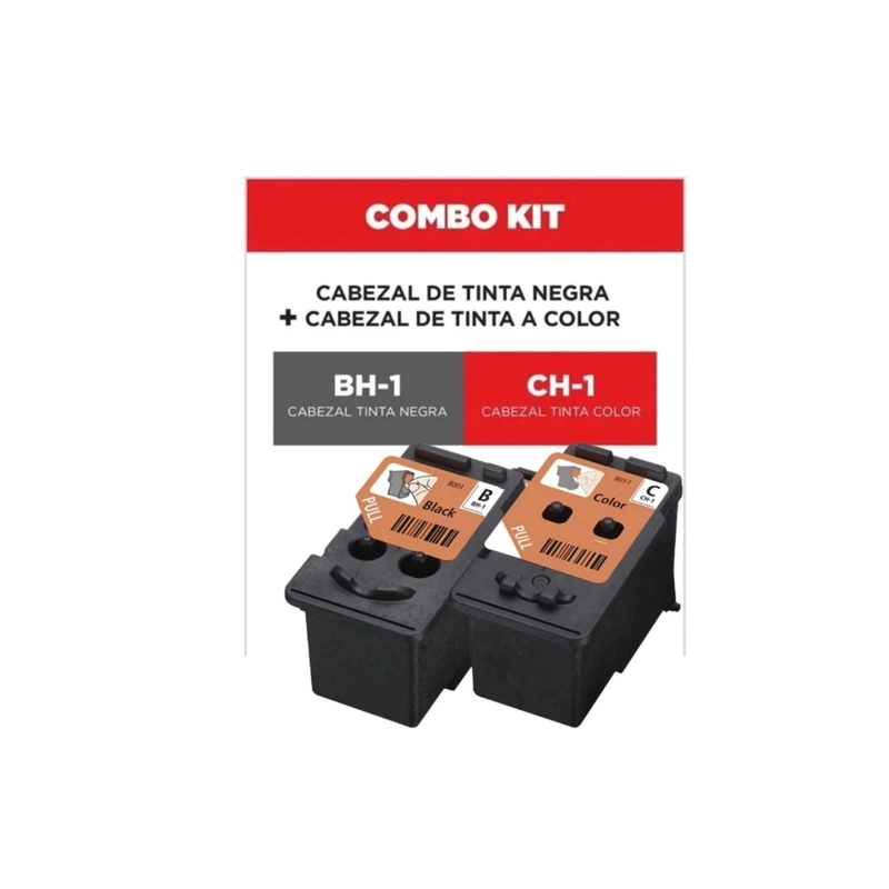 CABEZALES DE IMPRESION CANON BH-1 NEGRO + CH-1 COLOR G SERIES PACK - 2