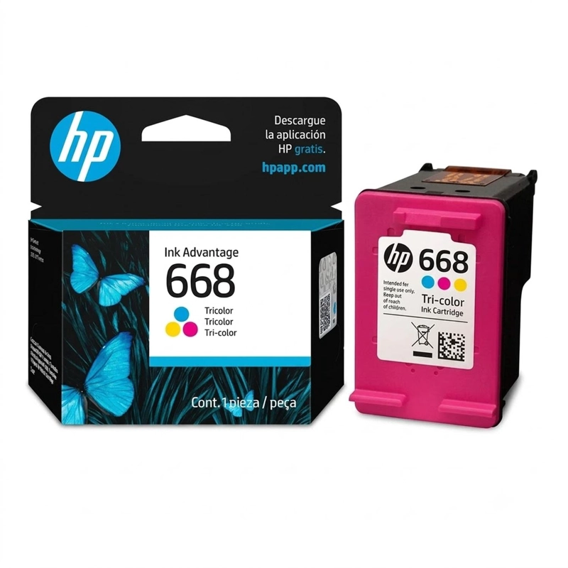 CARTUCHO DE TINTA HP 668 TRICOLOR ORIGINAL - 2