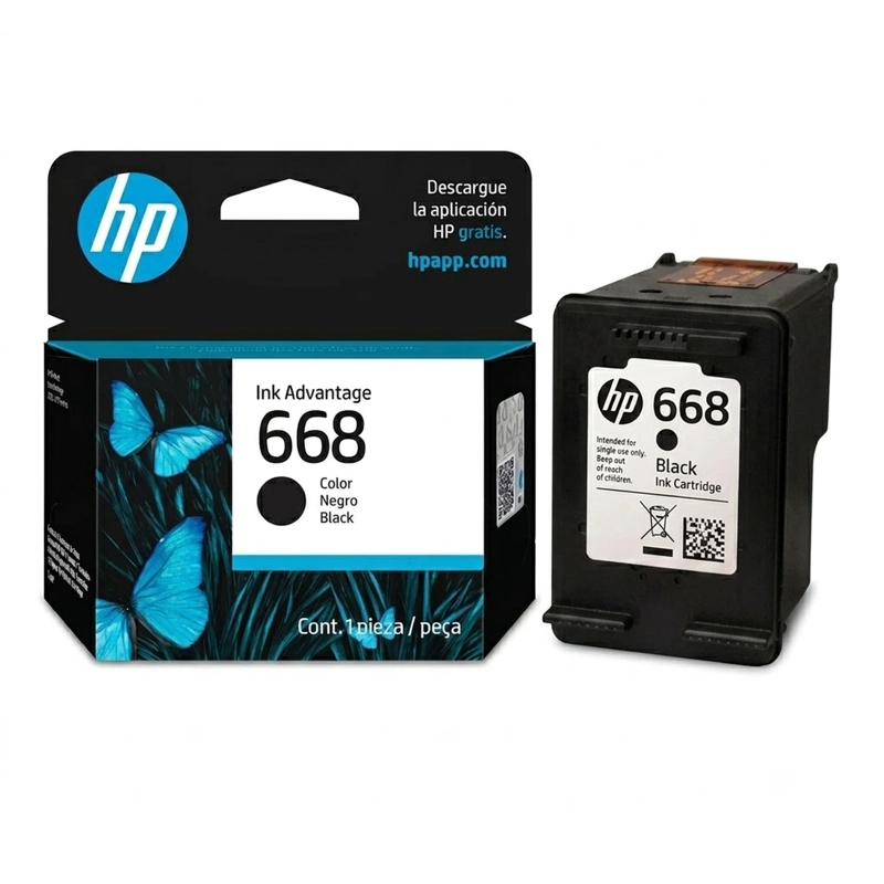PACK CARTUCHOS DE TINTA HP 668 NEGRO/TRICOLOR ORIGINAL - 5
