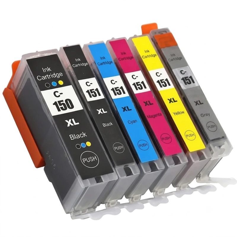 PACK 6 TINTAS COMPATIBLES PGI-150XL Y CLI-151XL - 1
