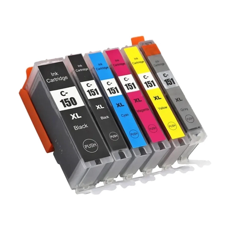 PACK 6 TINTAS COMPATIBLES PGI-150XL Y CLI-151XL - 2
