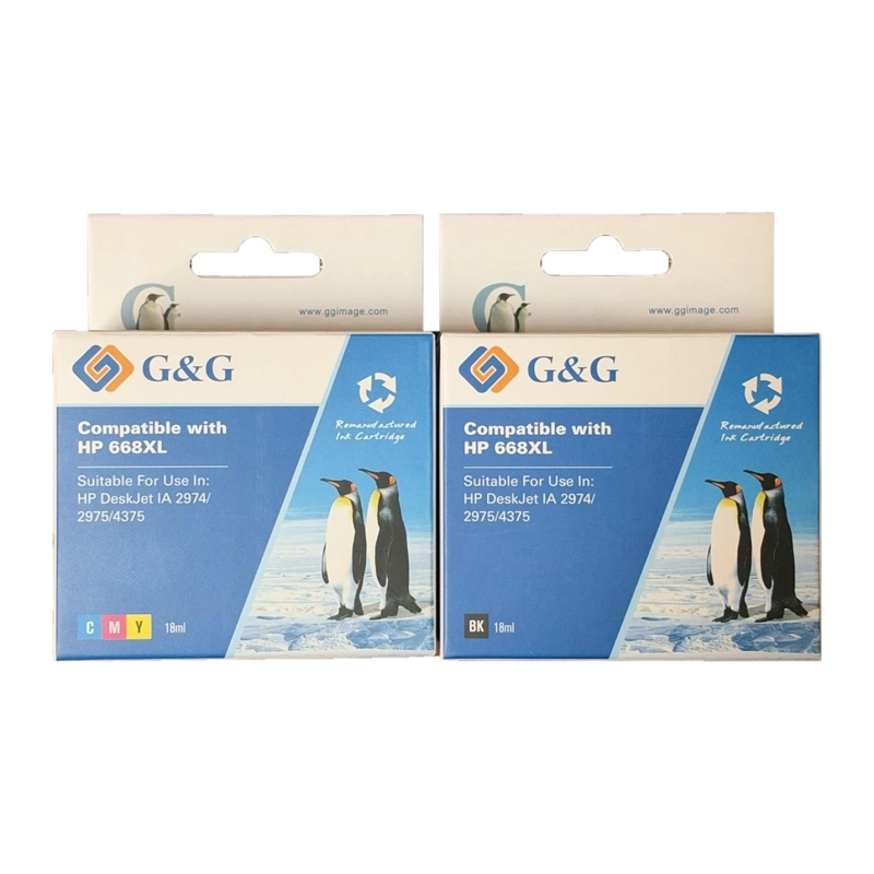 PACK CARTUCHOS DE TINTA ALTERNATIVA COMPATIBLE CON HP 668XL - 1