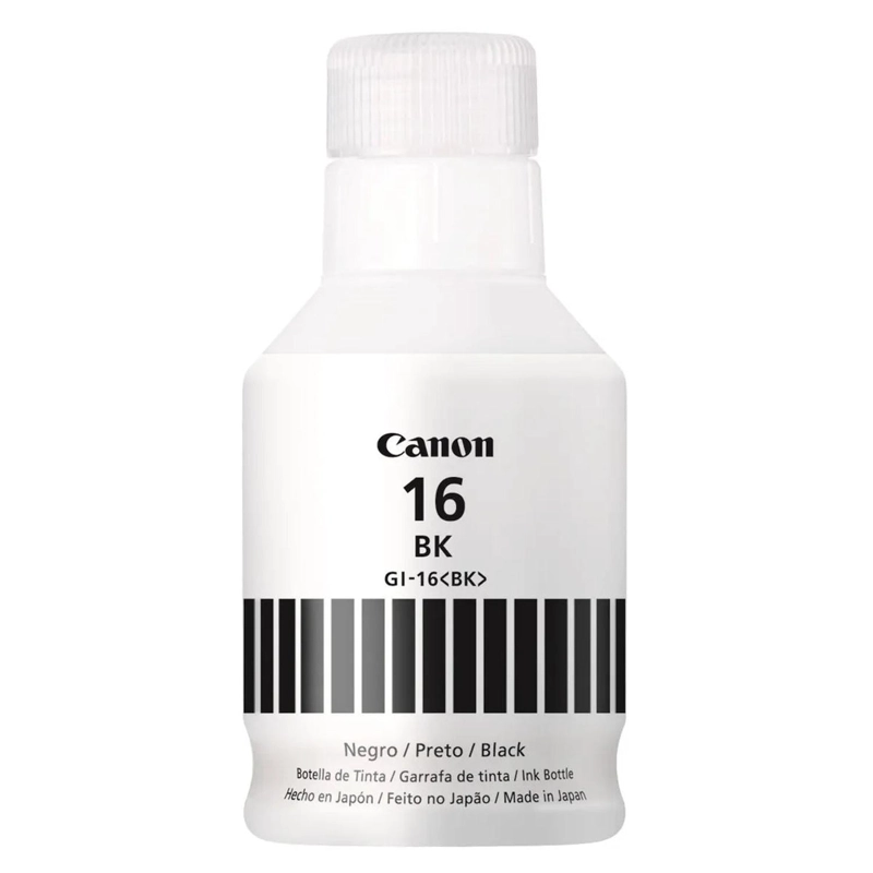 BOTELLA DE TINTA CANON GI-16 NEGRO ORIGINAL - 1