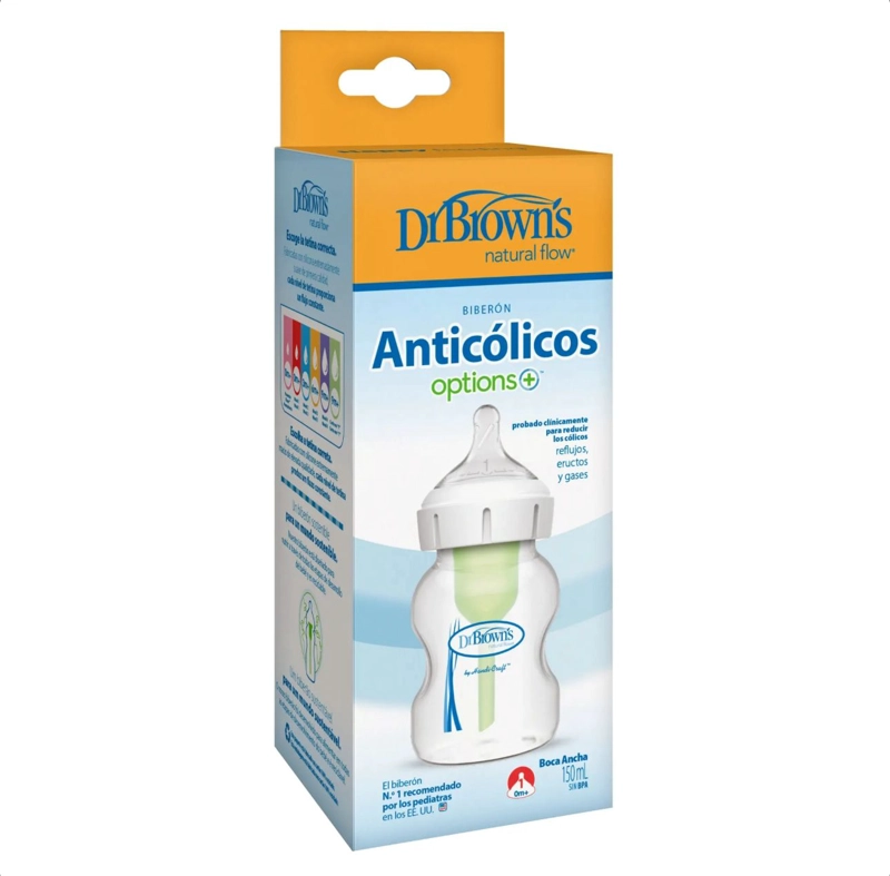 MAMADERA BOCA ANCHA OPTIONS+ 150ML DR. BROWNS - 3