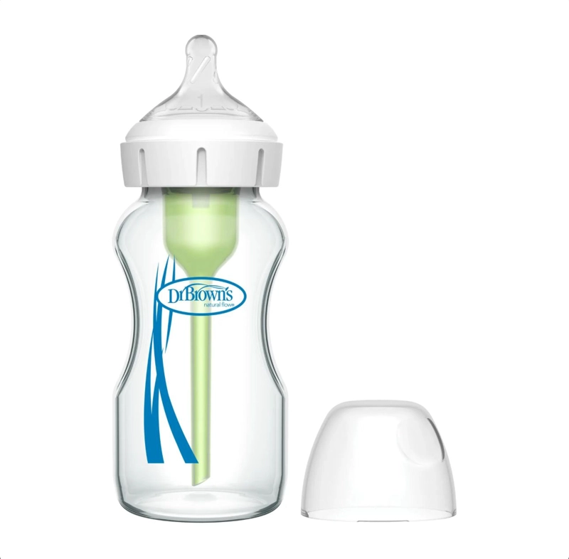 MAMADERA DR BROWNS VIDRIO BOCA ANCHA 270ML OPTION+ - 2