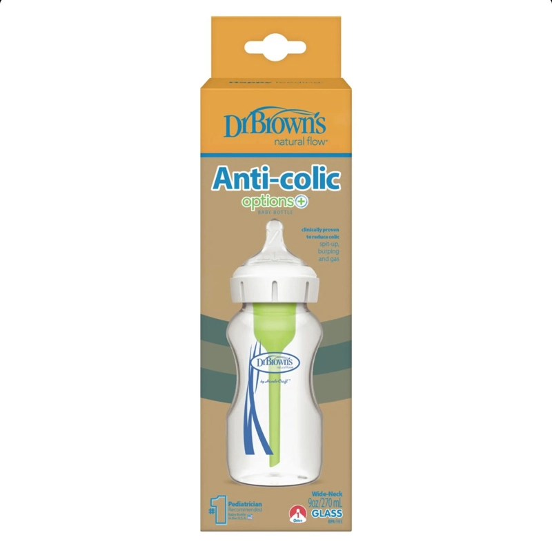 MAMADERA DR BROWNS VIDRIO BOCA ANCHA 270ML OPTION+ - 3