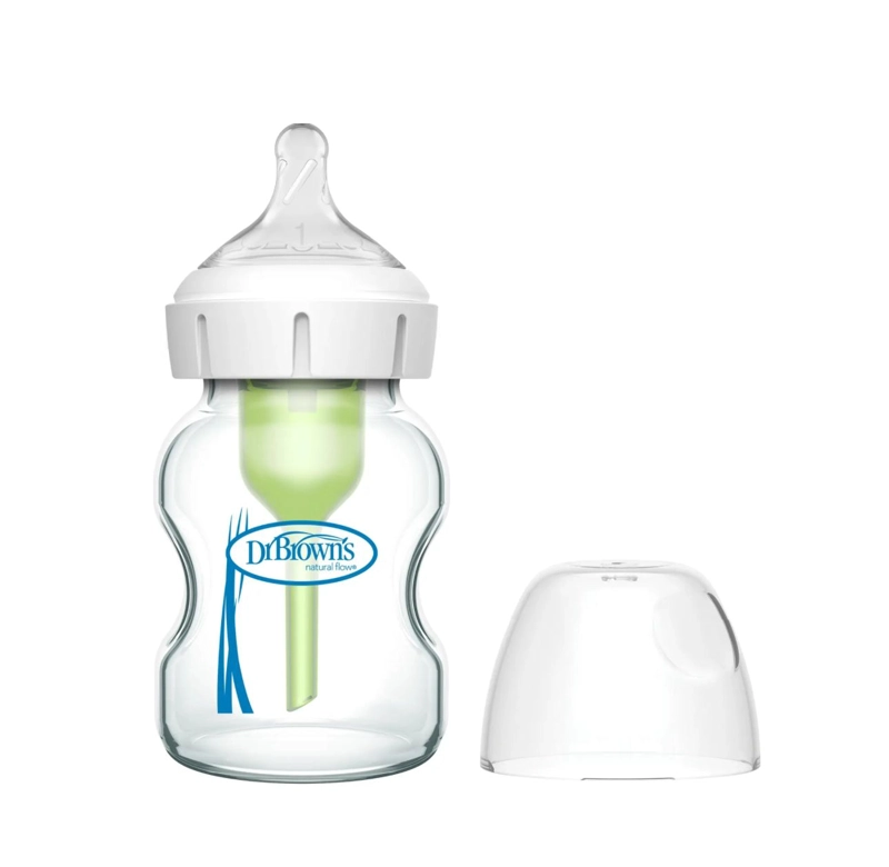 MAMADERA BOCA ANCHA OPTIONS+ VIDRIO 150ML DR. BROWN - 3