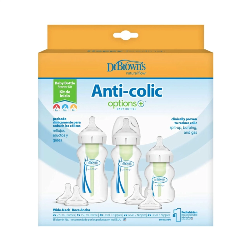 KIT DE INICIO MAMADERA BOCA ANCHA OPTIONS+ DR. BROWNS - 2