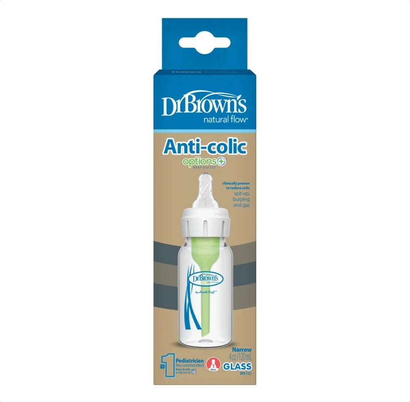 MAMADERA ESTANDAR ANTICOLICO VIDRIO OPTIONS+ 120ML DR.BROWNS - 2
