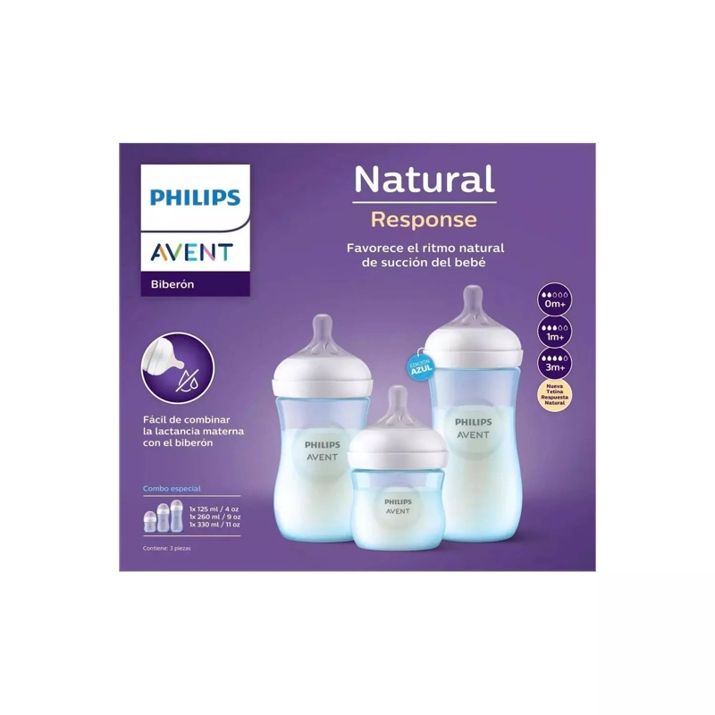 SET DE 3 MAMADERAS 125ML 260ML- 330 ML PHILIPS AVENT - 2