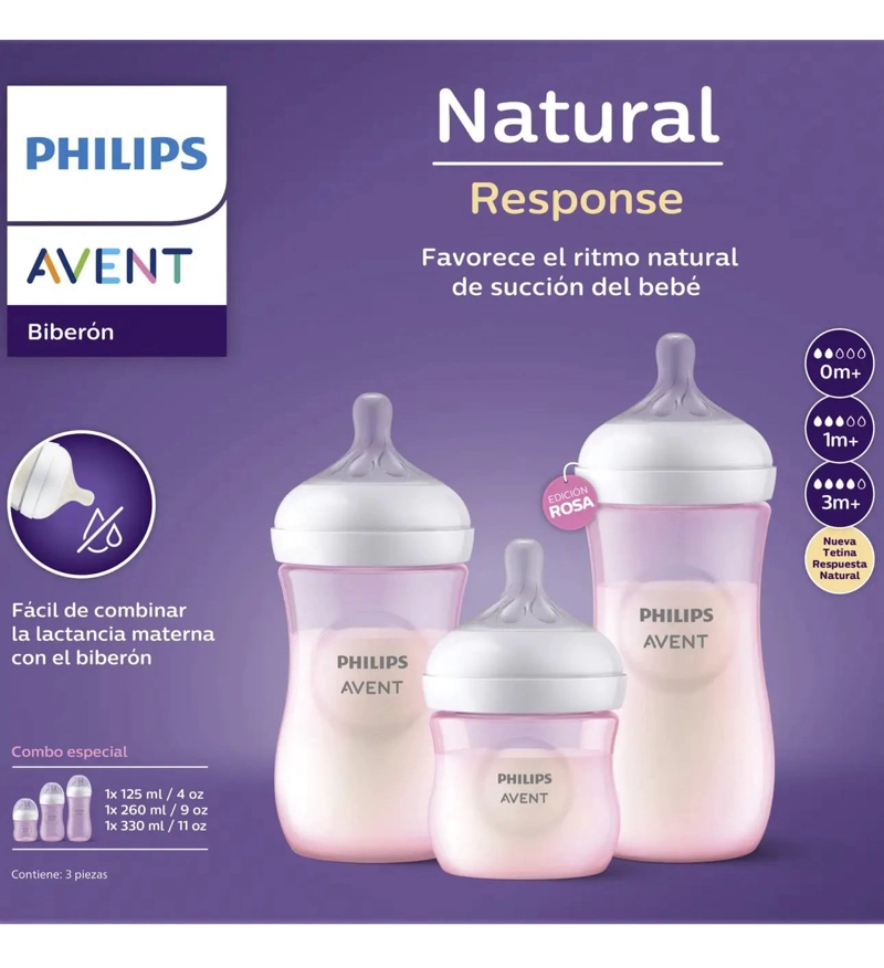 SET DE 3 MAMADERAS 125ML 260ML- 330 ML PHILIPS AVENT - 2