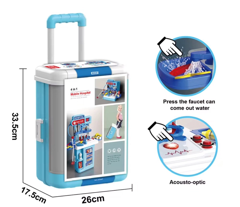 SET DOCTOR MEDICINA JUGUETE MALETA JUEGO DE ROLES NIÑOS - 3