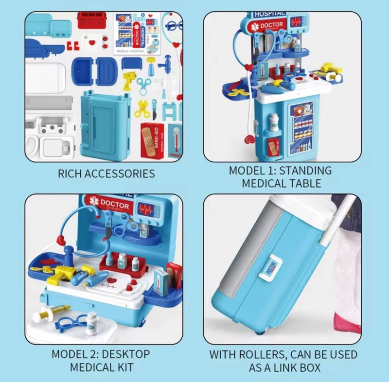 SET DOCTOR MEDICINA JUGUETE MALETA JUEGO DE ROLES NIÑOS - 4