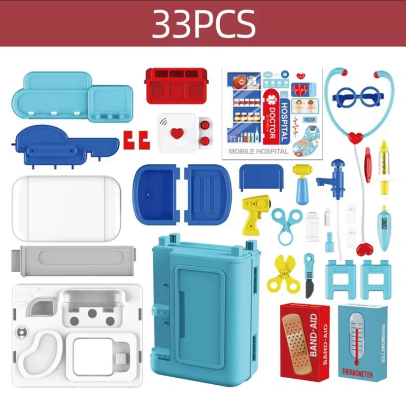 SET DOCTOR MEDICINA JUGUETE MALETA JUEGO DE ROLES NIÑOS - 5