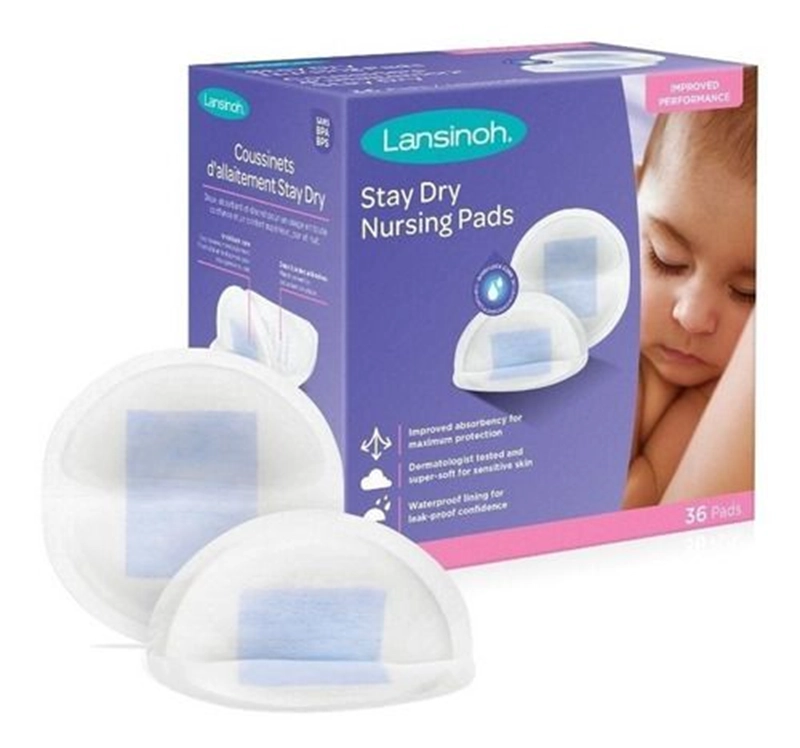 PROTECTOR LACTANCIA LANSINOH ABSORBENTES STAY DRY 36 PZS - 1
