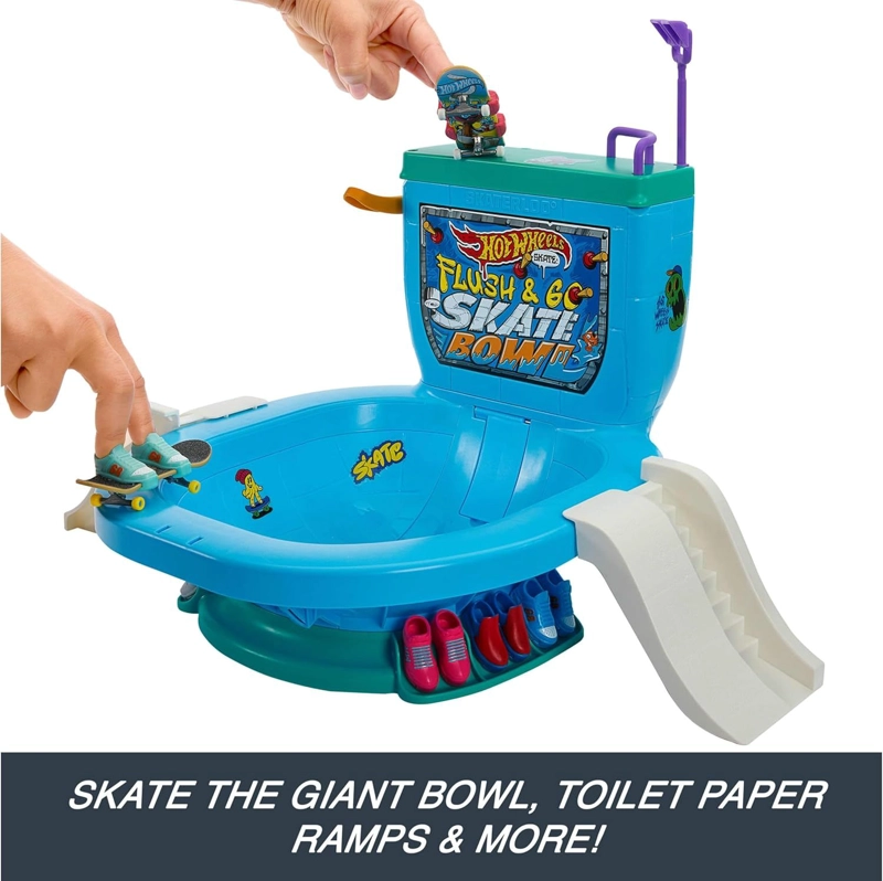 PISTA DE JUGUETE - HOT WHEELS SKATE - SET BOWL MULTICOLOR - 3