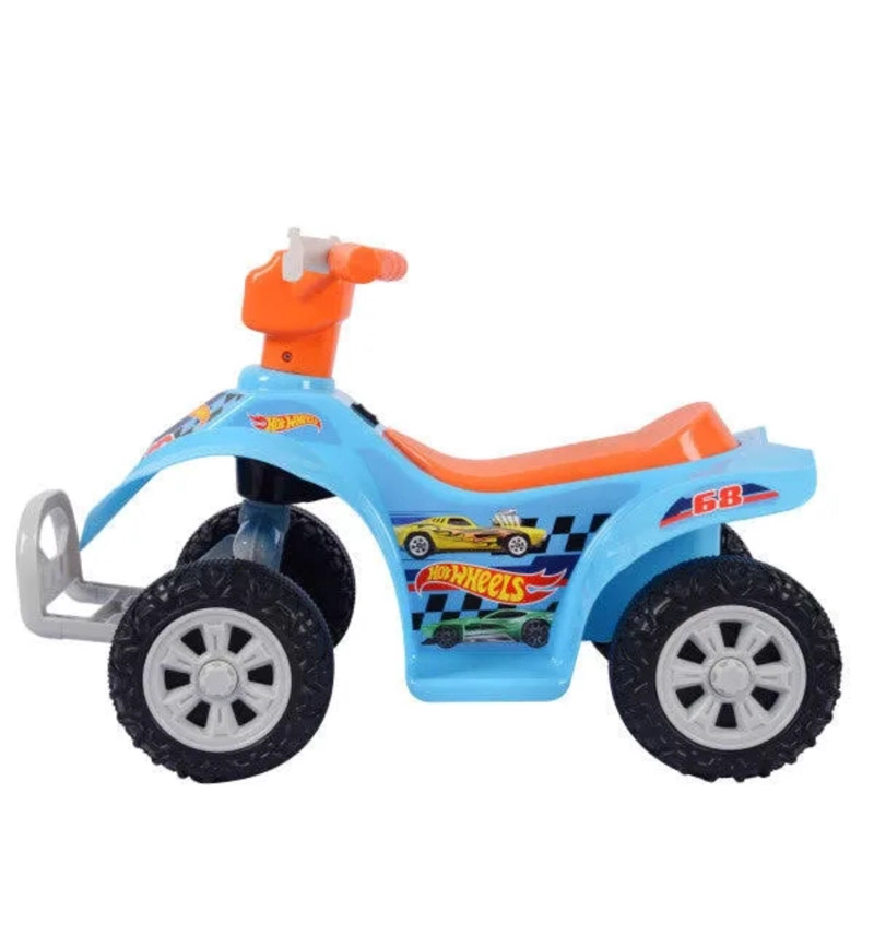 CUATRIMOTO A BATERIA-RECARGABLE AZUL HOT WHEELS NIÑOS - 2