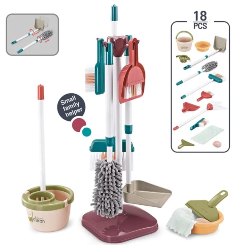 JUGUETE DE LIMPIEZA SET DE ASEO DIDACTICO NIÑOS - 4