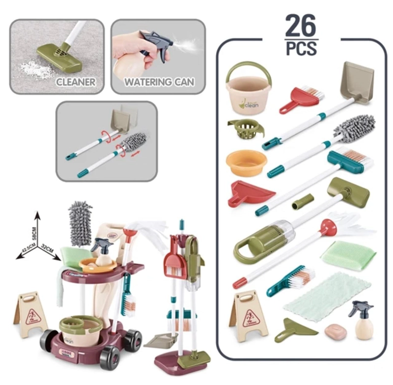 JUGUETE LIMPIEZA SET DE ASEO DIDACTICO CON ASPIRADORA NIÑOS - 3