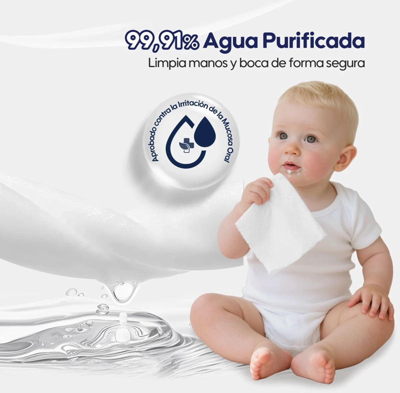 PACK TOALLAS HUMEDAS PREMIUM AIWIBI 99,91%AGUA 4X40UND - 6