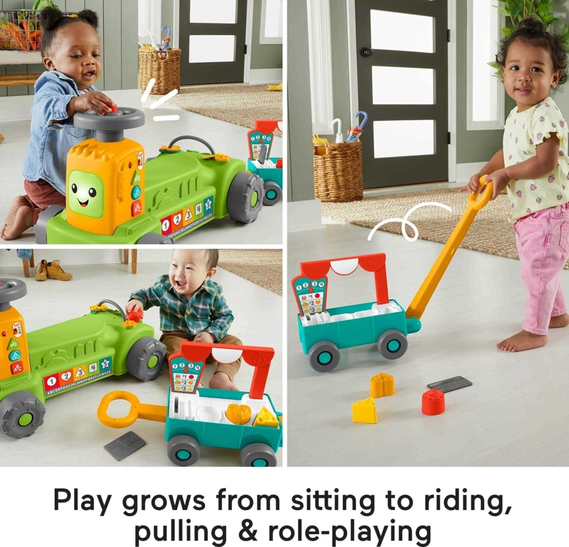 JUGUETE CORRE PASILLO PARA BEBE  TRACTOR APRENDIZAJE 4 EN 1 - 4
